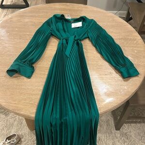 Intermix Women’s Allison Pleated Green Dress